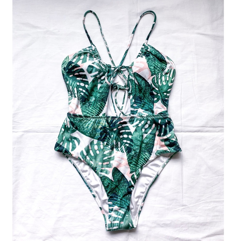 NEW LA Hearts One Piece Monokini High Cut Swimsuit